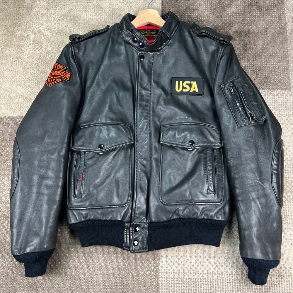 Vintage Hein Gericke HondaLine Leather Jacket Mens Size 38 Medium